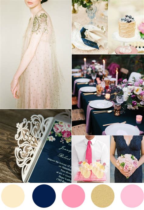 TOP 7 Amazing Pink And Gold Wedding Color Palettes ...