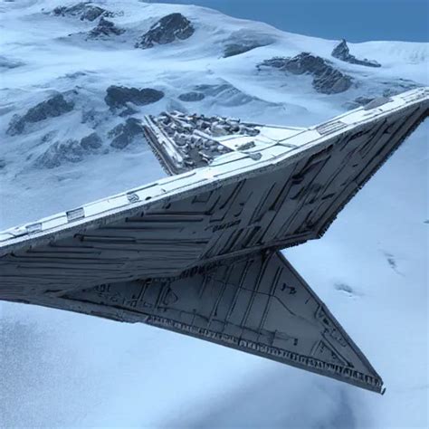 star destroyer flying over snow from star wars movies, | Stable ...