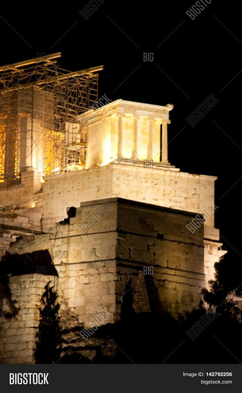 Acropolis Athens Night Image & Photo (Free Trial) | Bigstock