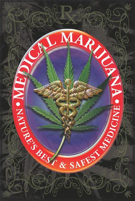 Medical Marijuana Poster 24in x 36in - The Blacklight Zone