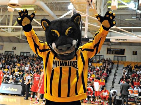 UW Milwaukee Panthers mascot, Pounce the Panther. | Mascot, Mickey mouse, Panthers