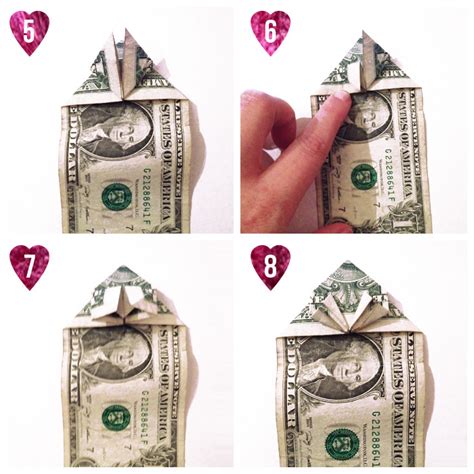 How to Make a Dollar Bill Origami Heart in a Few Easy Steps