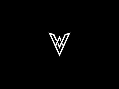 Letter V Twisted Concept Logo