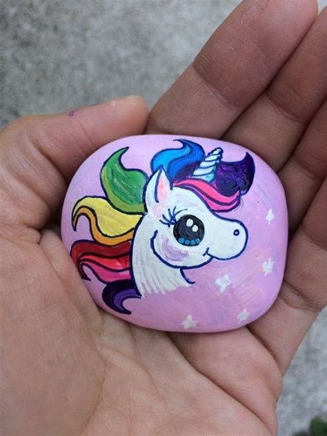 60 Easy Rock Painting Ideas For Inspiration | Rock painting designs, Painted rocks, Unicorn paint