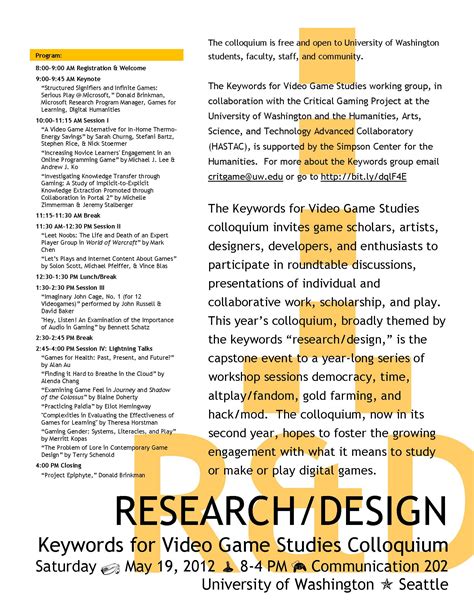RESEARCH+DESIGN | Critical Gaming Project