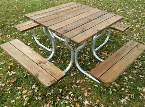 Welded Aluminum Picnic Table Frames Commercial Grade~frame only – Rosendale picnic tables