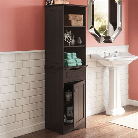 RiverRidge Home Ashland Collection Tall Linen Storage Cabinet for ...