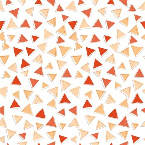 Premium Vector | Abstract red triangle shape seamless pattern background