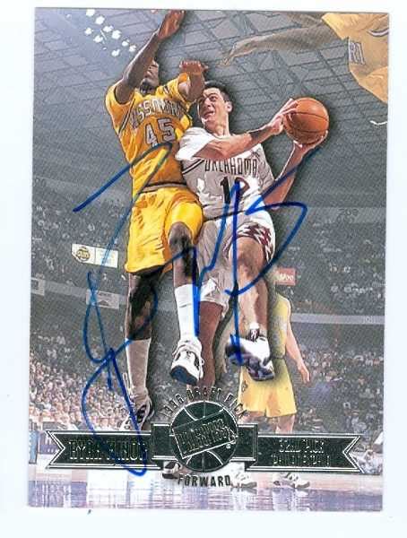 Ryan Minor autographed Basketball Card (Oklahoma) 1996 Press Pass #25