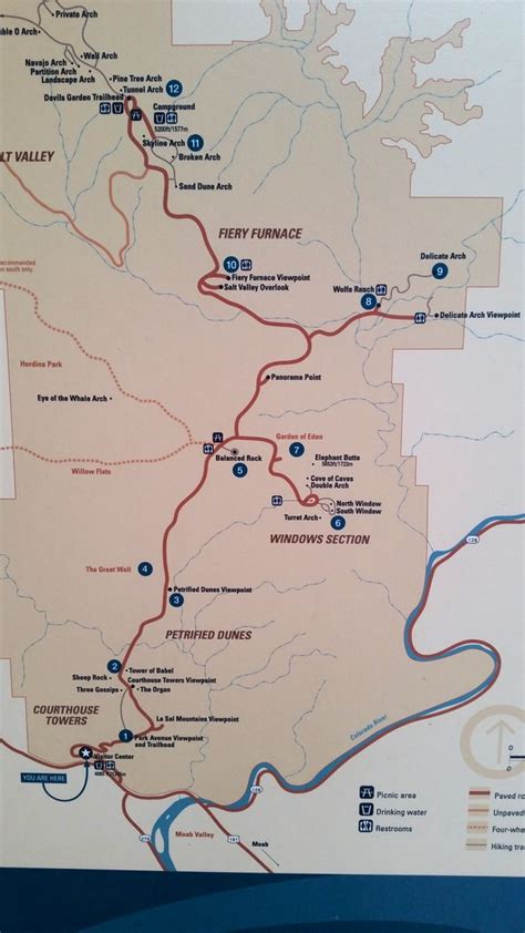 Arches National Park Map | The visitor center was not open w… | Flickr