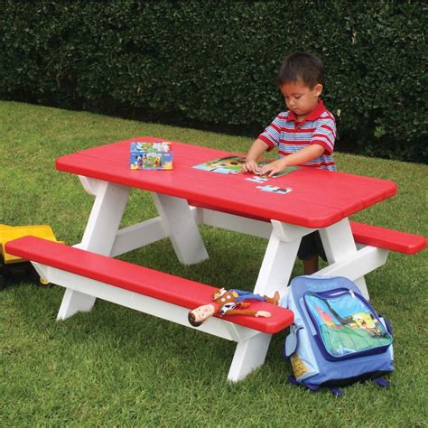 Eagle One Recycled Plastic Patio Kids Patio Picnic Table : BBQGuys