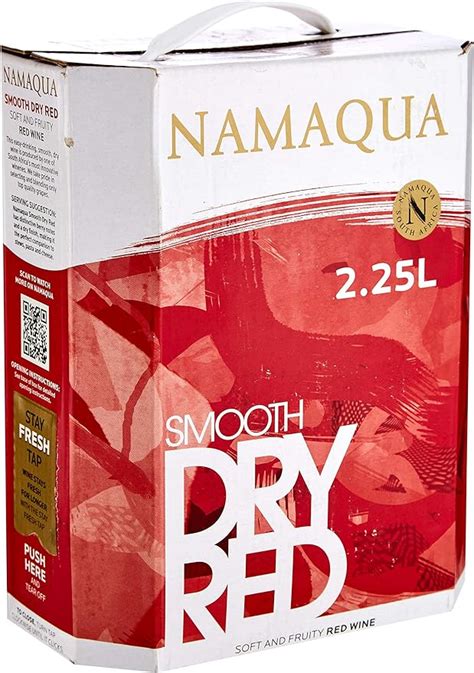 Namaqua Soft and Fruity Dry Red Wine, 2.25 L: Amazon.co.uk: Prime Pantry