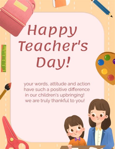 Happy teacher day template | PosterMyWall