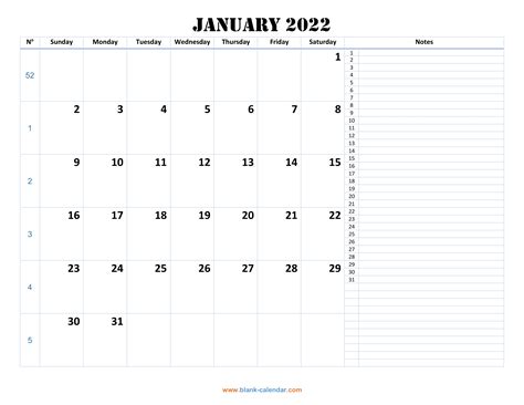 Monthly Calendar 2022 | Free Download, Editable and Printable