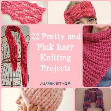 22 Pretty and Pink Easy Knitting Projects | AllFreeKnitting.com