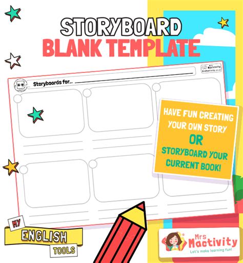 English Writing Storyboard Template | Story Writing KS1 KS2