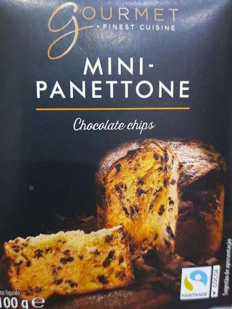 Mini Panettone chocolate chips Gourmet - kalorie, kJ i wartości odżywcze | Dine4Fit.pl