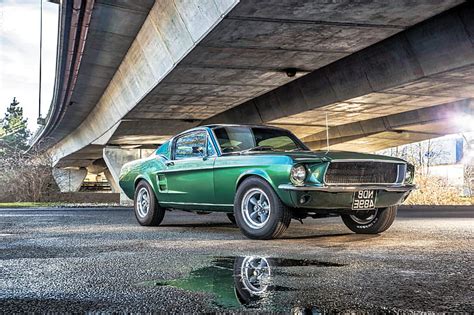 HD wallpaper: Mustang, Ford, Fall, Beautiful, Classic, Green, Colorful, Fastback | Wallpaper Flare