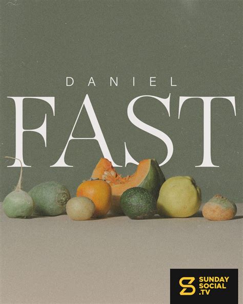 Daniel Fast - Sunday Social