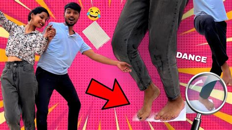 Paper Dance Challenge 😍 पेपर के ऊपर डांस करना होगा 💃 - YouTube