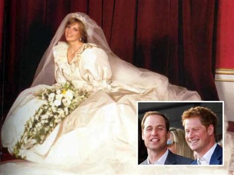 Princess Diana's wedding dress stays in the family, to be given to sons ...