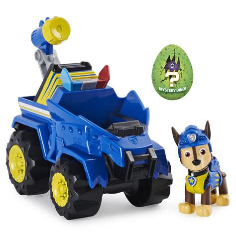 PAW Patrol, Dino Rescue Chase’s Deluxe Rev Up Vehicle with Mystery Dinosaur Figure - Walmart.com ...