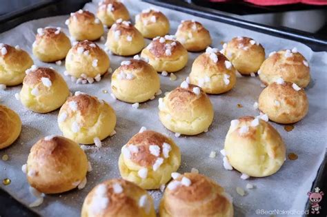 Chouquette (Choux Puff with Crunchy Pearl Sugar) | Bear Naked Food