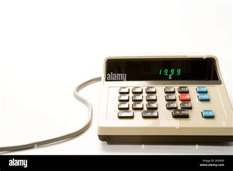 Old-Fashioned Calculator Stock Photo - Alamy