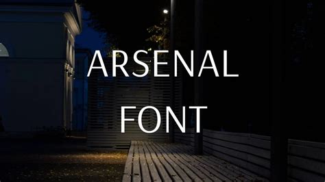 Arsenal Font Free Download