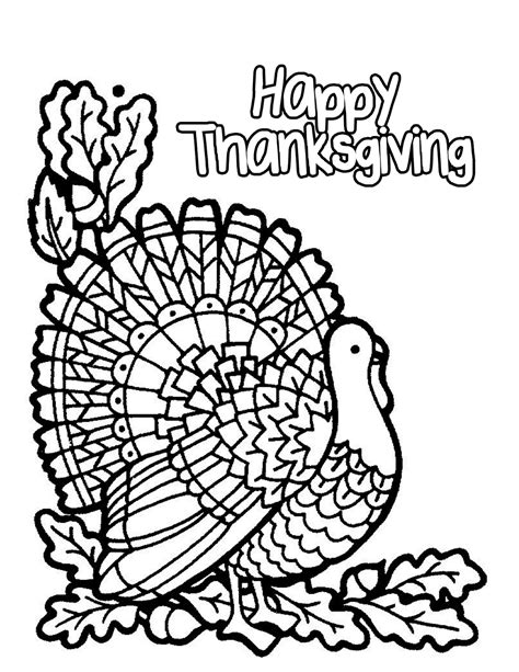 Free Thanksgiving Coloring Pages Printable