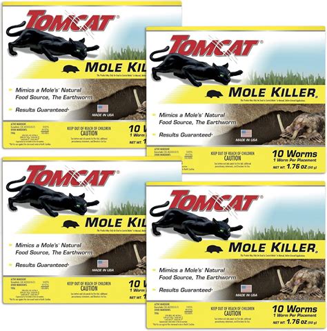 Amazon.com: Tomcat Mole Killer Worm Bait, 10 Count (Pack of 4 ...