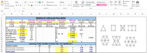 Pile Design Excel Sheet | With Analysis & Calculation