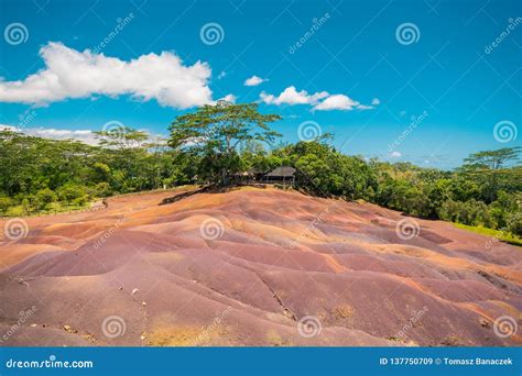 Chamarel Seven Coloured Earth Stock Image - Image of rock, paint: 137750709