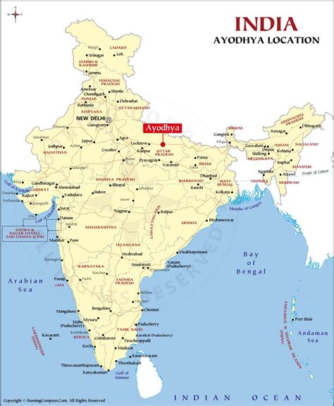 India Map With States And Cities And Districts