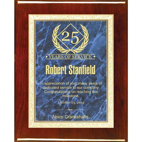 Years of Service Plaque - Classic Achievements, Inc