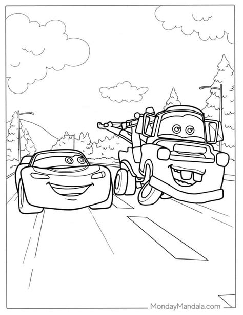 Mater Lightning Mcqueen And Tow Mater Coloring Pages Lightning – NBKomputer