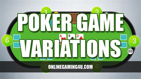 Poker Game Variations & Advantages • OnlineGaming4u