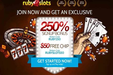 Ruby Slots Casino $50 No Deposit Bonus Code RUBYSLOT50