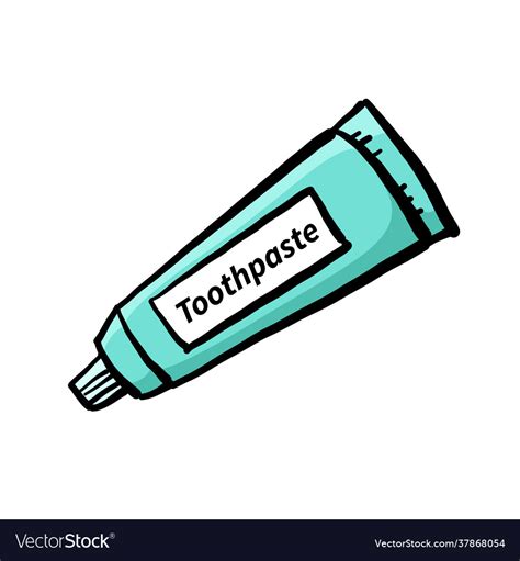 Tube toothpaste cartoon Royalty Free Vector Image