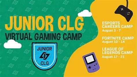 Junior CLG: Virtual Summer Camp for League of Legends, Fortnite, and Careers in Esports