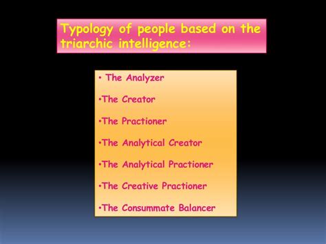 TRIARCHIC THEORY OF INTELLIGENCE