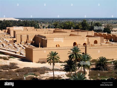 Restored ruins of ancient Babylon, Iraq Stock Photo: 102768459 - Alamy