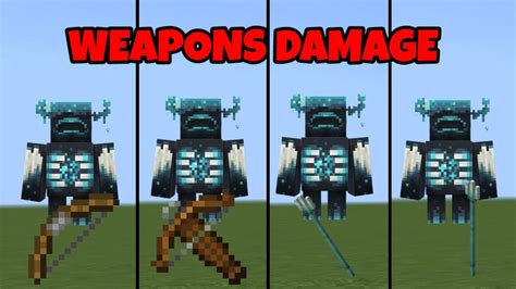 #minecraft bow vs crossbow vs trident (weapons damage) - YouTube