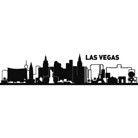 Las Vegas Skyline Silhouette Vector at Vectorified.com | Collection of ...