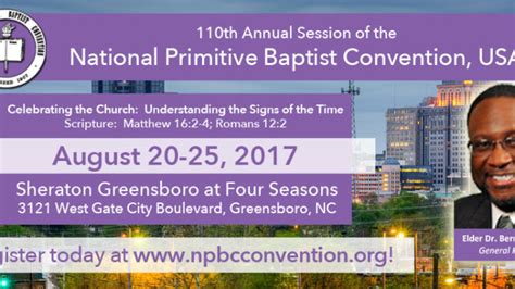 The National Primitive Baptist Convention, USA To Convene Its 110th ...