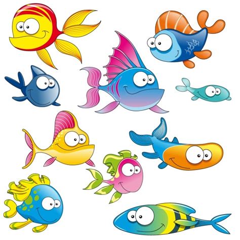 Colección de peces a color | Vector Gratis