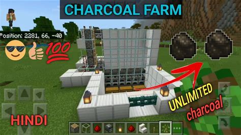 MINECRAFT:CHARCOAL FARM (unlimited charcoal) - YouTube