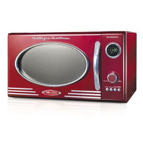 Nostalgia Retro Countertop Microwave Oven, 0.9 Cu. Ft. 800-Watts with ...