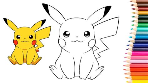 How to draw PIKACHU Step By Step | How to draw pikachu Cute Pokemon ...