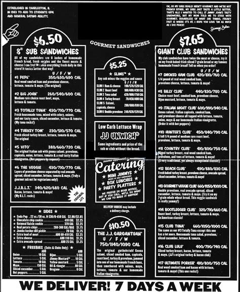 Jimmy Johns Menu Prices - February 2024: Food, Drinks Menu with Prices